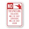 Signmission No Trespassing Violators Will Be Shot Survivors Wi Aluminum, 18" H, A-1824-24915 A-1824-24915 - alternate 1