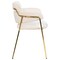 Leisuremod Axis Collection Modern Gold Dining Chair in Beige ACG22BG - alternate 2