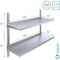 Amgood 16 in. x 48 in. Two-Tier Metal Wall Mount Shelf WSD-1648-Z - alternate 2