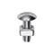 Auveco 1/4in-20 x 3/4in Slotted Truss Machine Screw Zinc, 100PK 2472 - alternate 1