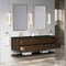 James Martin Vanities Allamari 72" Double Vanity, Sable w/ 3 CM Phantome Eclos Top D640-V72-SBL-WPHT - alternate 2