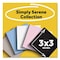Post-It Pads in Simply Serene Colors, 3 x 3, 45 Sheets/Pad, 5PK 3321-5SSNE - alternate 2