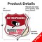 Signmission No Trespassing Shield Sign This Property, 6 inch X 6 inch, Vinyl Decal, 2PK SHI-D-2PACK-6-410 - alternate 2