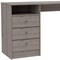 Homeroots 46" Light Gray and Brown Wood Computer Desk With Three Drawers 403811 - alternate 4