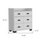 Homeroots 33" White Five Drawer Dresser 534940 - alternate 2
