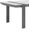 Homeroots 48" White And Silver Wood And Stainless Steel Coffee Table 554273 - alternate 2