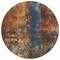 Homeroots 8' Blue Copper And Brown Round Abstract Washable Indoor Outdoor Area Rug 606058 - alternate 2