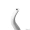 Uniquewise 62in Tall Animal Horn Shape Floor Vase: Elegant Ceramic White Accent for Entryway, Dining, or QI004040.W.L - alternate 3