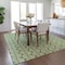 Homeroots 9' X 12' Green And Ivory Ogee Washable Indoor Outdoor Area Rug 601564 - alternate 2