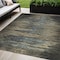 Homeroots 5' X 8' Coffee Abstract Washable Indoor Outdoor Area Rug 608851 - alternate 1