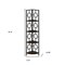 Homeroots 62" Espresso Metal Corner Bookcase 376527 - alternate 2