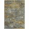 Homeroots 5' X 8' Gold And Taupe Abstract Washable Indoor Outdoor Area Rug 610433 - alternate 2