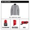 Milwaukee Tool M12 Women's Heated Jacket, Gray, Heats 3 to 12 Hours, 2 Outside Pockets, XL F102G-21XL - alternate 2