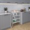 Amgood 24in D x 30in L Stainless Steel Table, Three Undershelves AMG WT-2430-3SH-Z - alternate 2