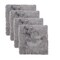 Homeroots Set Of Four 17" X 17" Grey Wool Chair Pads 489528 - alternate 1