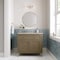 James Martin Vanities Chicago 36" Single Vanity, Walnut Whisper, w/ 3 CM Siberian Silestone Top 503-V36-WLW-3SFR - alternate 2