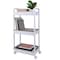 Organize It All 3 Tier Rolling Cart in White 15261-WHITE - alternate 2