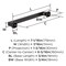 Amerock Hybridize 6-5/16 inch (160mm) Center-to-Center Oil-Rubbed Bronze Cabinet Pull, 10PK 10VMP37063ORB - alternate 2