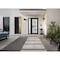 Vdomdoors Front Exterior Prehung FiberGlass Door Frosted Glass / Manux 8312 Matte Black / Sidelight Exterior MANUX8312EXD-BLK-W36+12 x H80-LH - alternate 2
