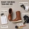 Handpoint Mens 10 in Pull-On Soft Toe Work Boots-Brown Full Grain Leather Safety Boots, 7 86984-D-7 - alternate 3