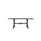 Homeroots 86" Charcoal Wood Trestle Base Oval Dining Table 631269 - alternate 2