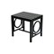 Homeroots 16" Black Aluminum Geo Slat Outdoor Side Table 606434 - alternate 2