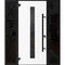 Vdomdoors Front Exterior Prehung Steel Door Ronex1055 Teak 2 Sidelight Exterior Windows Sidelites Entry Metal RONEX1055EXD-OAK-W16+36+16 x H80-RH-I - alternate 1