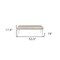 Homeroots 54in Champagne and Clear Upholstered Faux Leather Bench 384033 - alternate 2