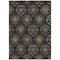 Homeroots 8' X 10' Black Gray And Brown Medallion Washable Indoor Outdoor Area Rug 587695 - alternate 2