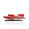 Homeroots 7" Red Manufactured Wood Hand Painted Decorative Boat 401870 - alternate 2