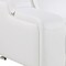 Homeroots 89in White and Silver Italian Leather Power Reclining Loveseat With Storage 633753 - alternate 2