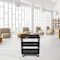 Luxor Tub Shelf Cart, High Density Polyethylene (Shelf)/Polyvinyl Chloride (Leg), 500 lb Load Capacity EC111HD-B - alternate 3