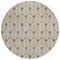 Homeroots 8' Brown And Beige Round Geometric Washable Indoor Outdoor Area Rug 595711 - alternate 2