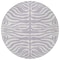 Homeroots 8' Lavender And Ivory Round Animal Print Washable Indoor Outdoor Area Rug 600626 - alternate 2