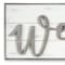 Homeroots 11" X 48" White And Gray Welcome Sign Wood Wall Decor 516340 - alternate 2