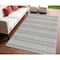 Homeroots 4' X 6' Beige And Gray Striped Distressed Indoor Outdoor Area Rug 559069 - alternate 2