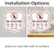 Signmission No Soliciting Shield Sign No Politics Ma, 6 inch X 6 inch, Vinyl Decal, 2PK SHI-D-2PACK-6-403 - alternate 2