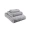 Homeroots Set of Three Light Gray Cotton Quick Dry Terry Cloth Towels, 3PK 700348 - alternate 1