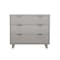 Manhattan Comfort Elara 38 in Solid Wood Dresser in Light Gray (3-Drawer) DR1782-6 - alternate 1