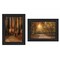 Homeroots Set Of Two Autumn Black Framed Print Wall Art, 2PK 405662 - alternate 1