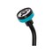 Gilmour Watering Wand, Swivel Inlet, 5 -Spray Pattern, Shower, Zinc, Teal, 14 in L Wand 820432-1001 - alternate 2