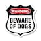 Signmission Dog Warning Shield Sign Beware Of Dogs, 6 Inch X 6 Inch, Plastic Sign SHI-P-6-376 - alternate 1