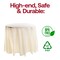 Smarty Had A Party 84 Ivory Round Disposable Plastic Tablecloths 96 Tablecloths, 96PK 823270-IV-CASE - alternate 2