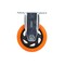 Surtek Orange Pvc Fixed Caster 4in RV10F - alternate 2