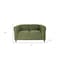 Homeroots 54" Green And Black Microsuede Loveseat 530502 - alternate 2