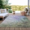 Homeroots 5' X 8' Lavender Olive Green And Silver Abstract Washable Indoor Outdoor Area Rug 617360 - alternate 3