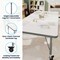 Flash Furniture Commercial Adjustable Height Rectangular Activity Table - Locking Casters-White XU-A3072-REC-WHT-T-P-CAS-GG - alternate 2