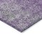 Homeroots 8' Plum Purple And Silver Round Oriental Washable Indoor Outdoor Area Rug 588836 - alternate 2