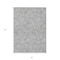 Homeroots 3' X 5' Gray And Ivory Floral Washable Indoor Outdoor Area Rug 594629 - alternate 2