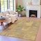 Homeroots 8' X 10' Khaki Beige And Wheat Abstract Washable Indoor Outdoor Area Rug 630780 - alternate 3